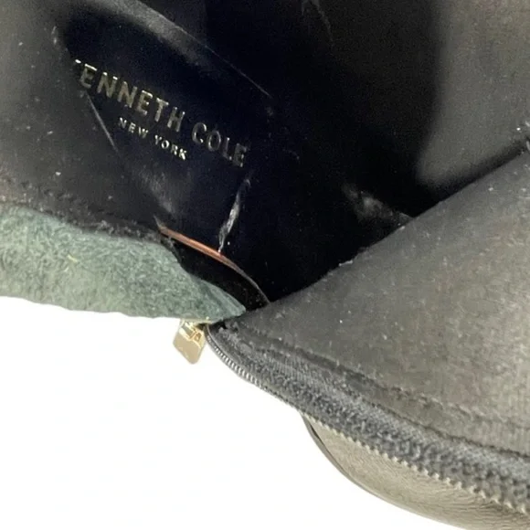 Kenneth Cole New York Justin Black Leather Knee High Womens Boots Size 6.5M - Picture 14 of 16